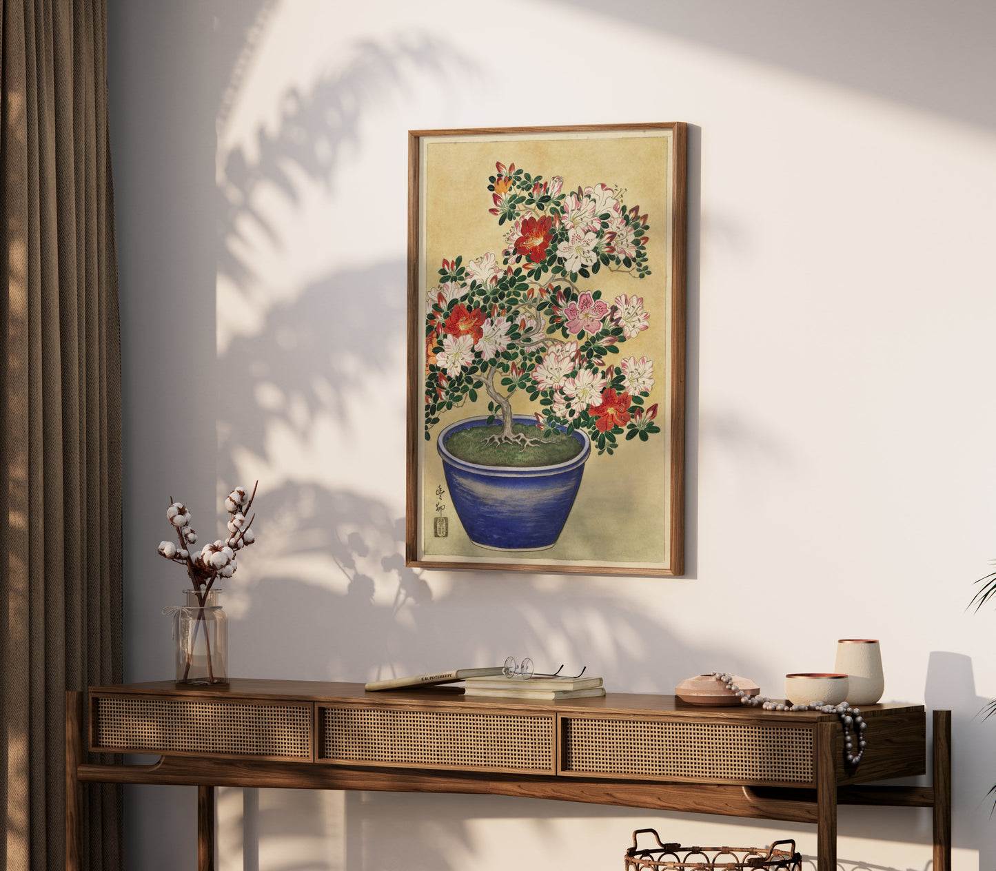 Premium Poster of Beautiful Botanical Japanese Art Flowering Plant Posters
