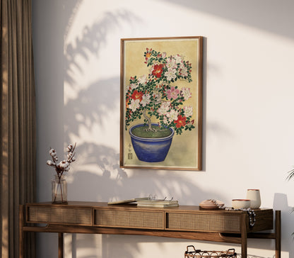 Premium Poster of Beautiful Botanical Japanese Art Flowering Plant Posters