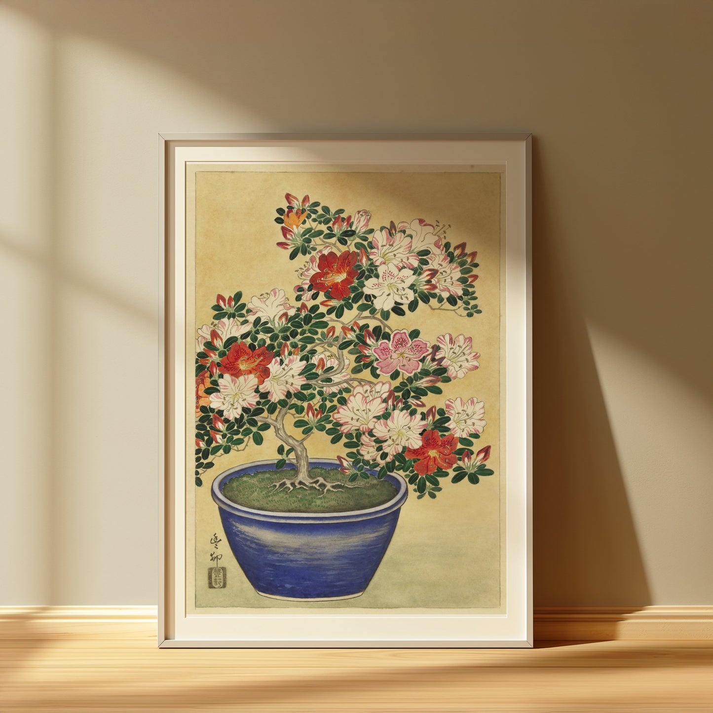 Premium Poster of Beautiful Botanical Japanese Art Flowering Plant Posters