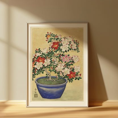 Premium Poster of Beautiful Botanical Japanese Art Flowering Plant Posters