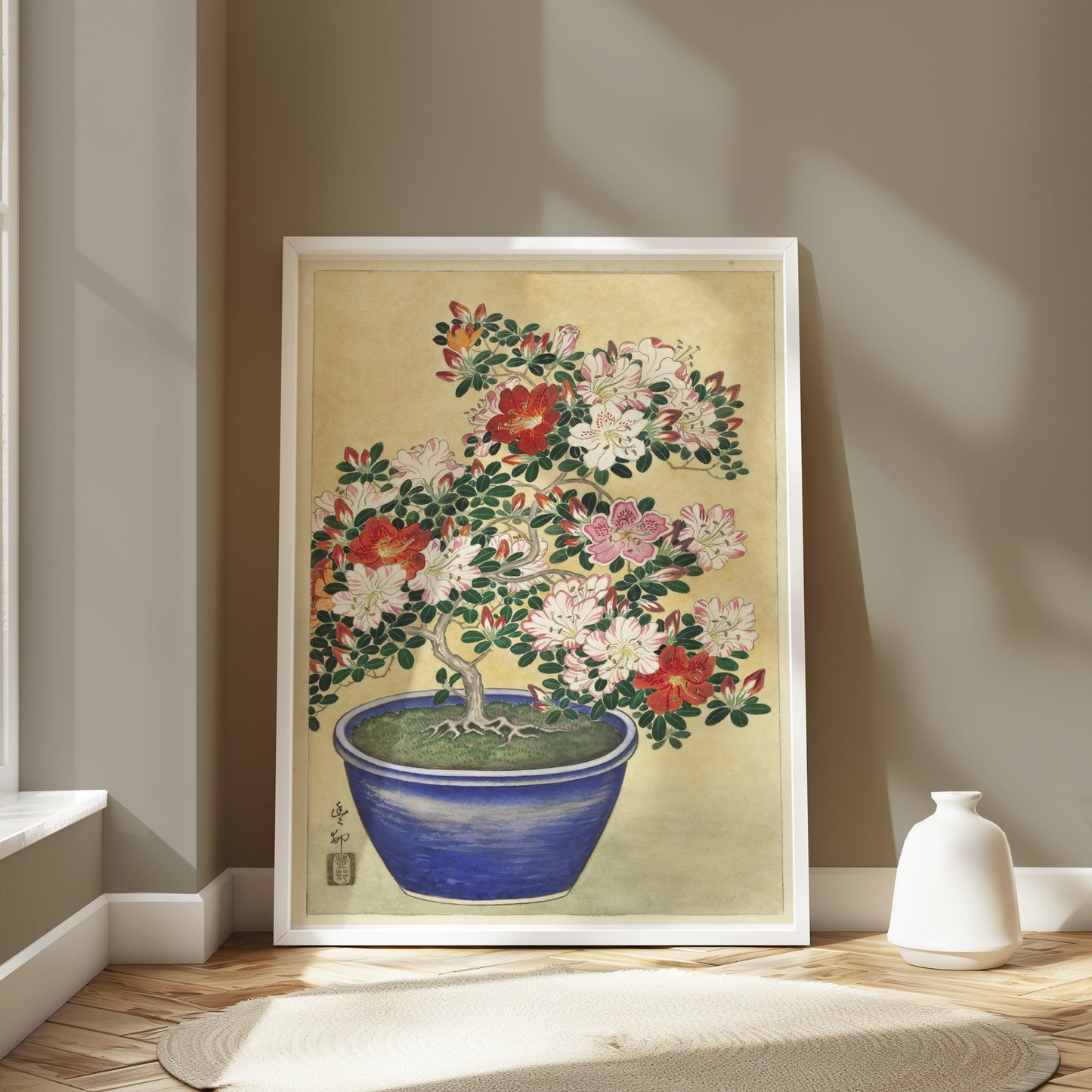 Premium Poster of Beautiful Botanical Japanese Art Flowering Plant Posters