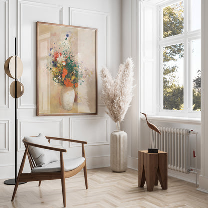 Premium Poster of Beautiful Bouquet in Vase Stunning Artistic Wall Decor Posters