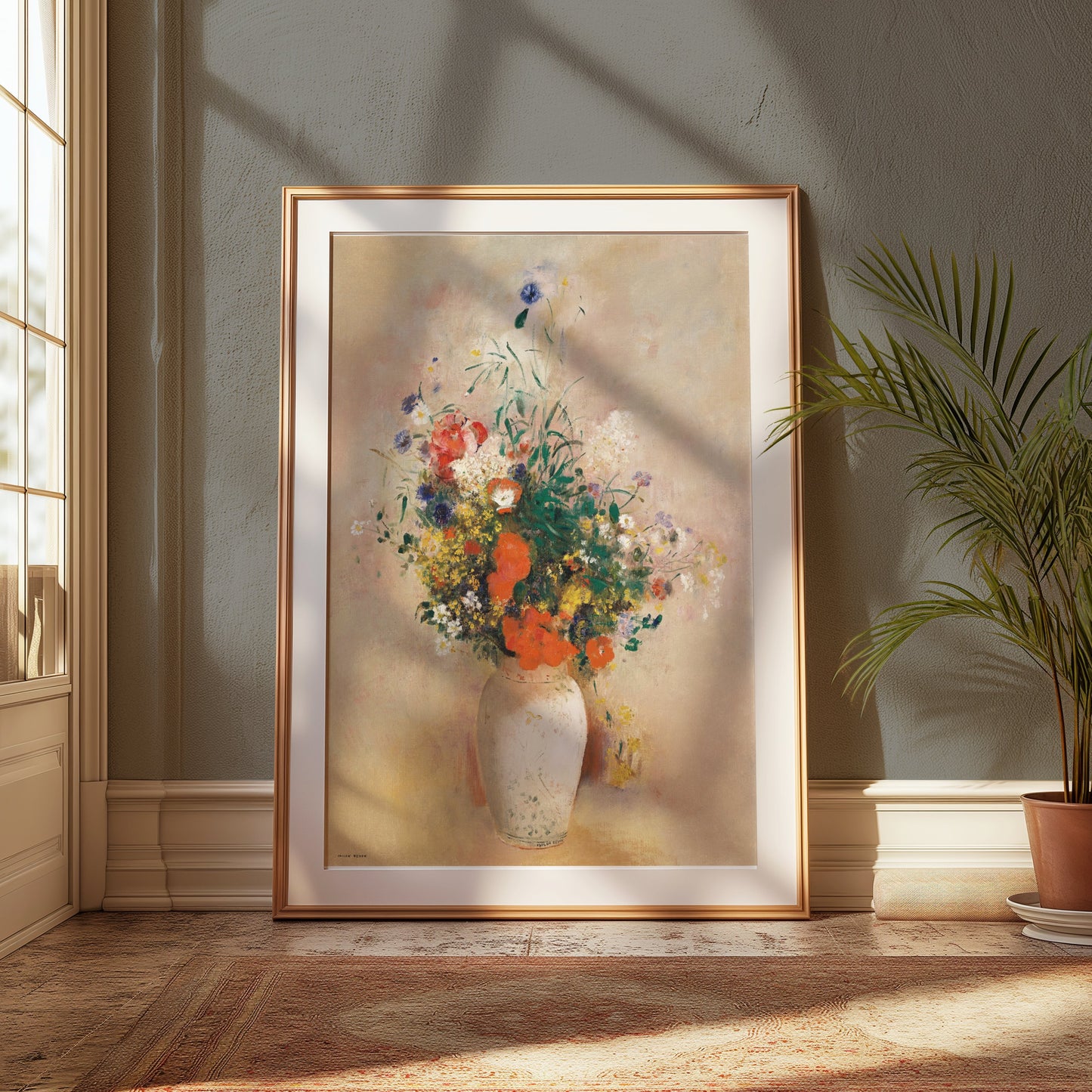 Premium Poster of Beautiful Bouquet in Vase Stunning Artistic Wall Decor Posters