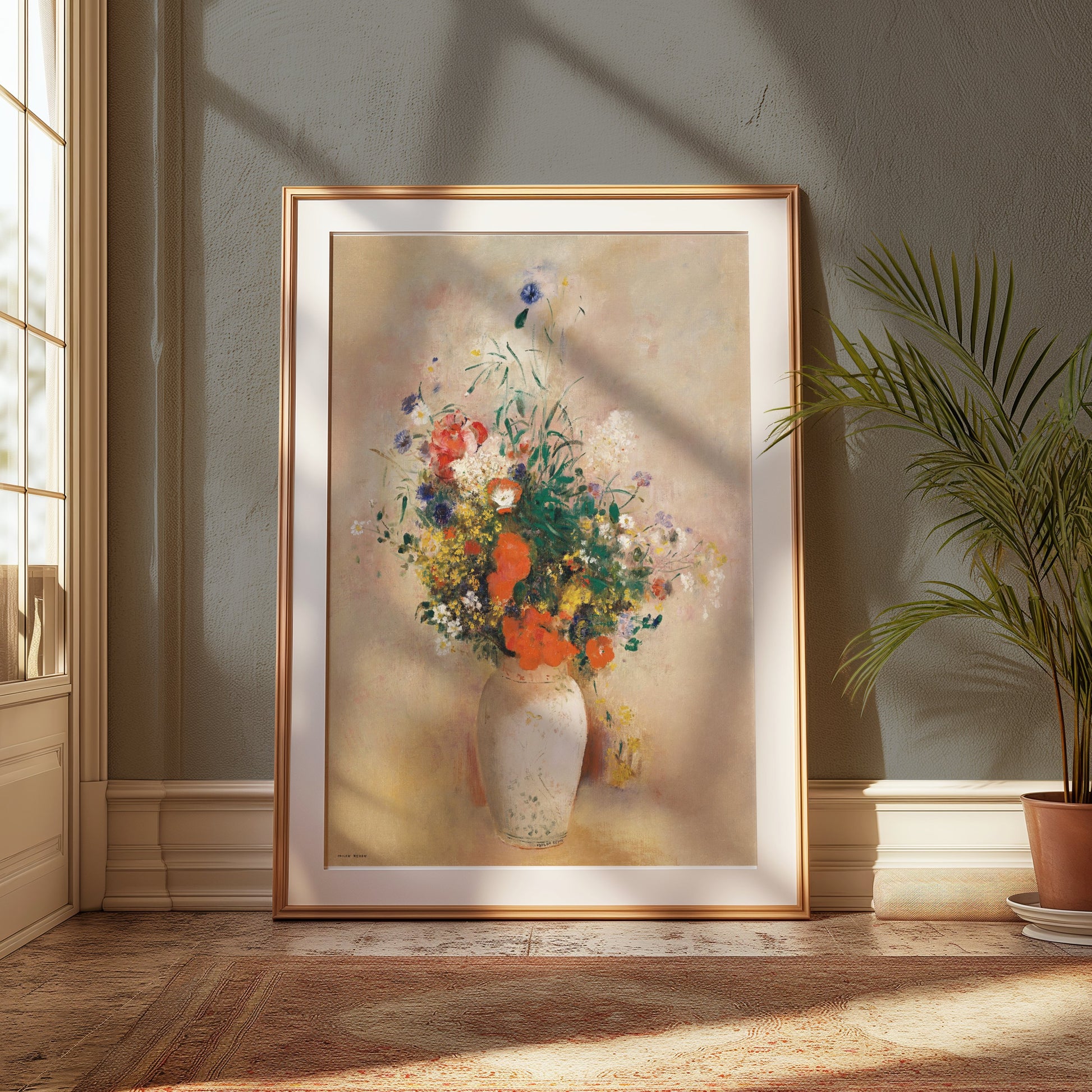 Premium Poster of Beautiful Bouquet in Vase Stunning Artistic Wall Decor Posters