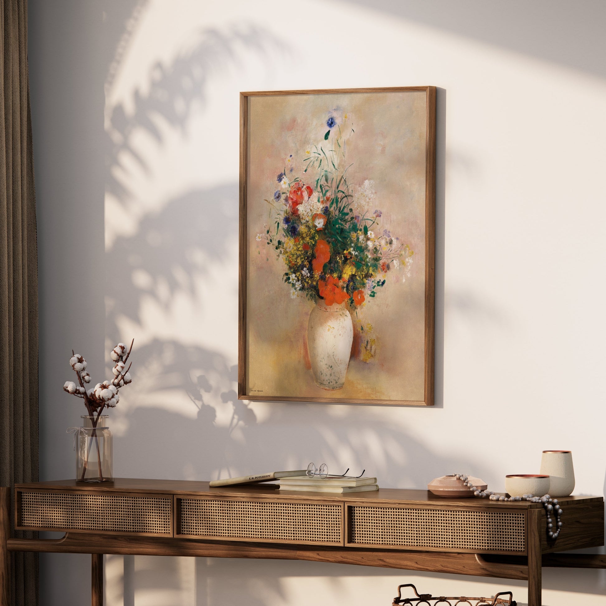 Premium Poster of Beautiful Bouquet in Vase Stunning Artistic Wall Decor Posters