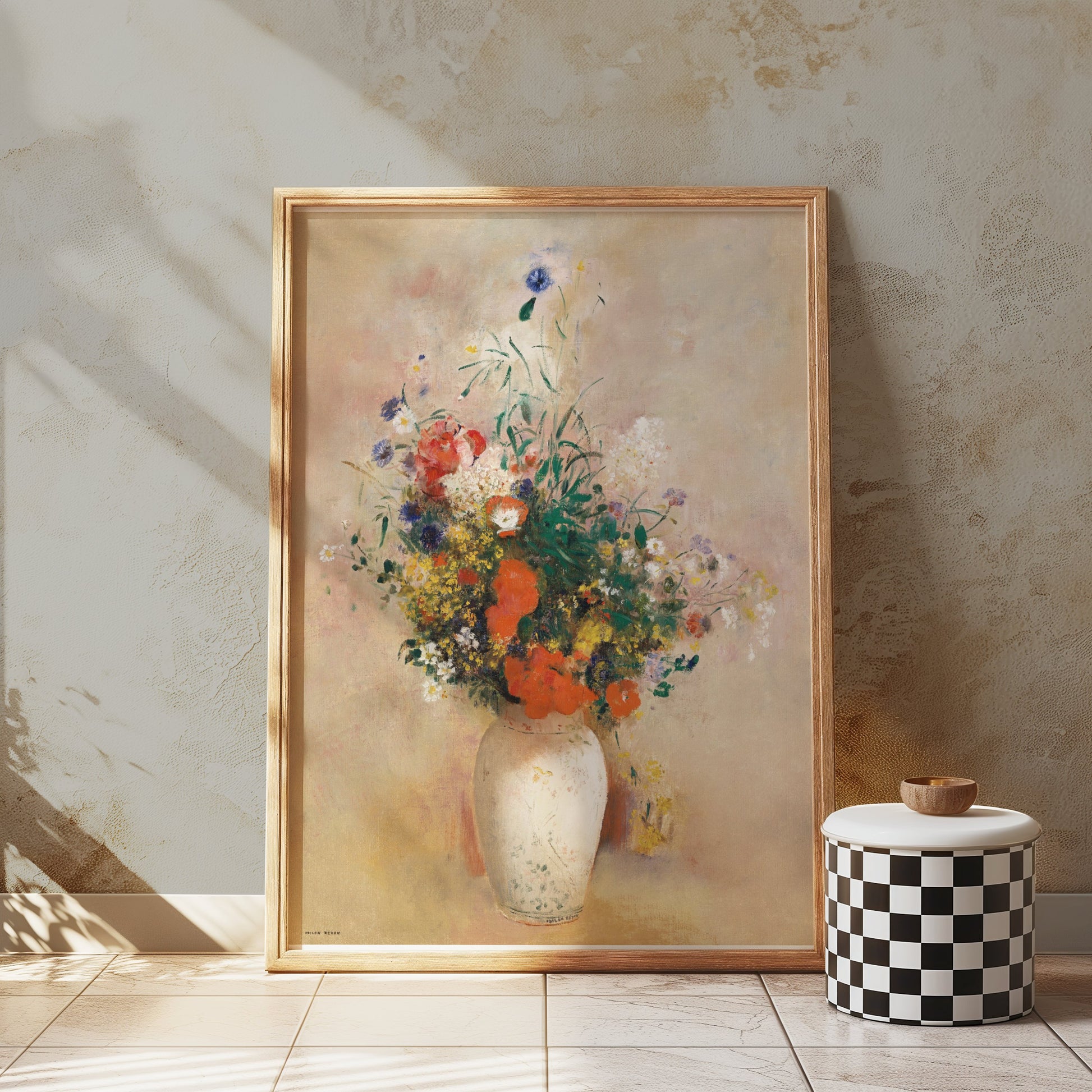 Premium Poster of Beautiful Bouquet in Vase Stunning Artistic Wall Decor Posters