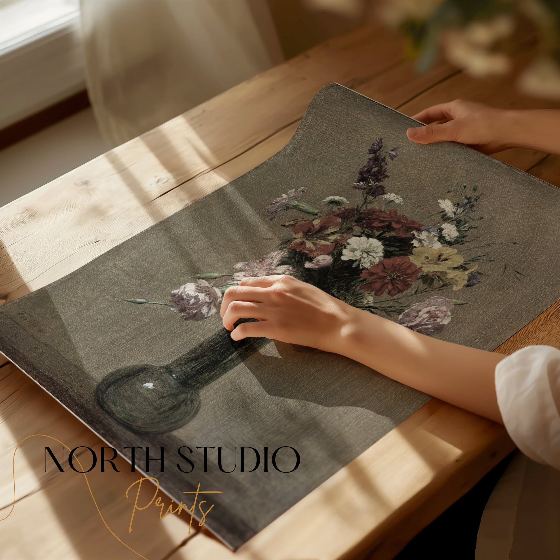 Premium Poster of Beautiful Bouquet of Flowers In Vase Wall Art Posters