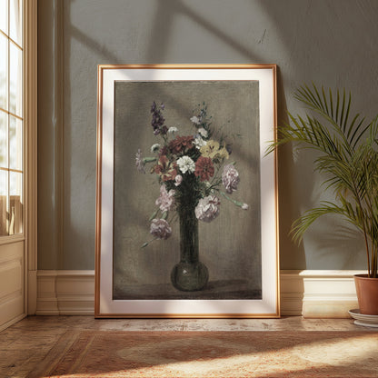 Premium Poster of Beautiful Bouquet of Flowers In Vase Wall Art Posters