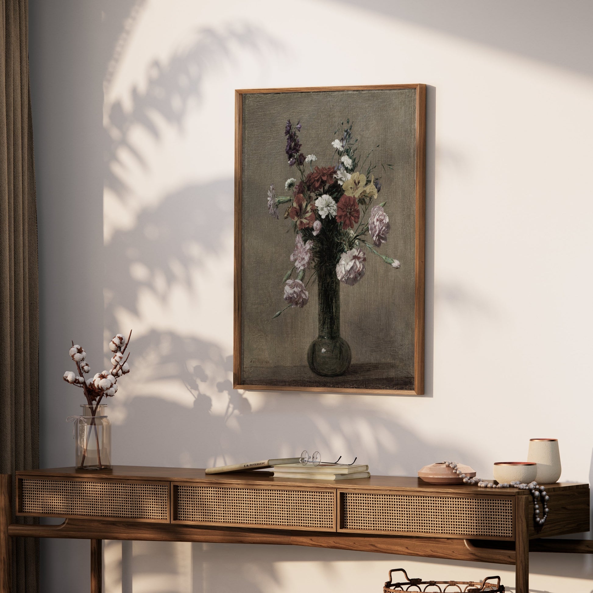 Premium Poster of Beautiful Bouquet of Flowers In Vase Wall Art Posters