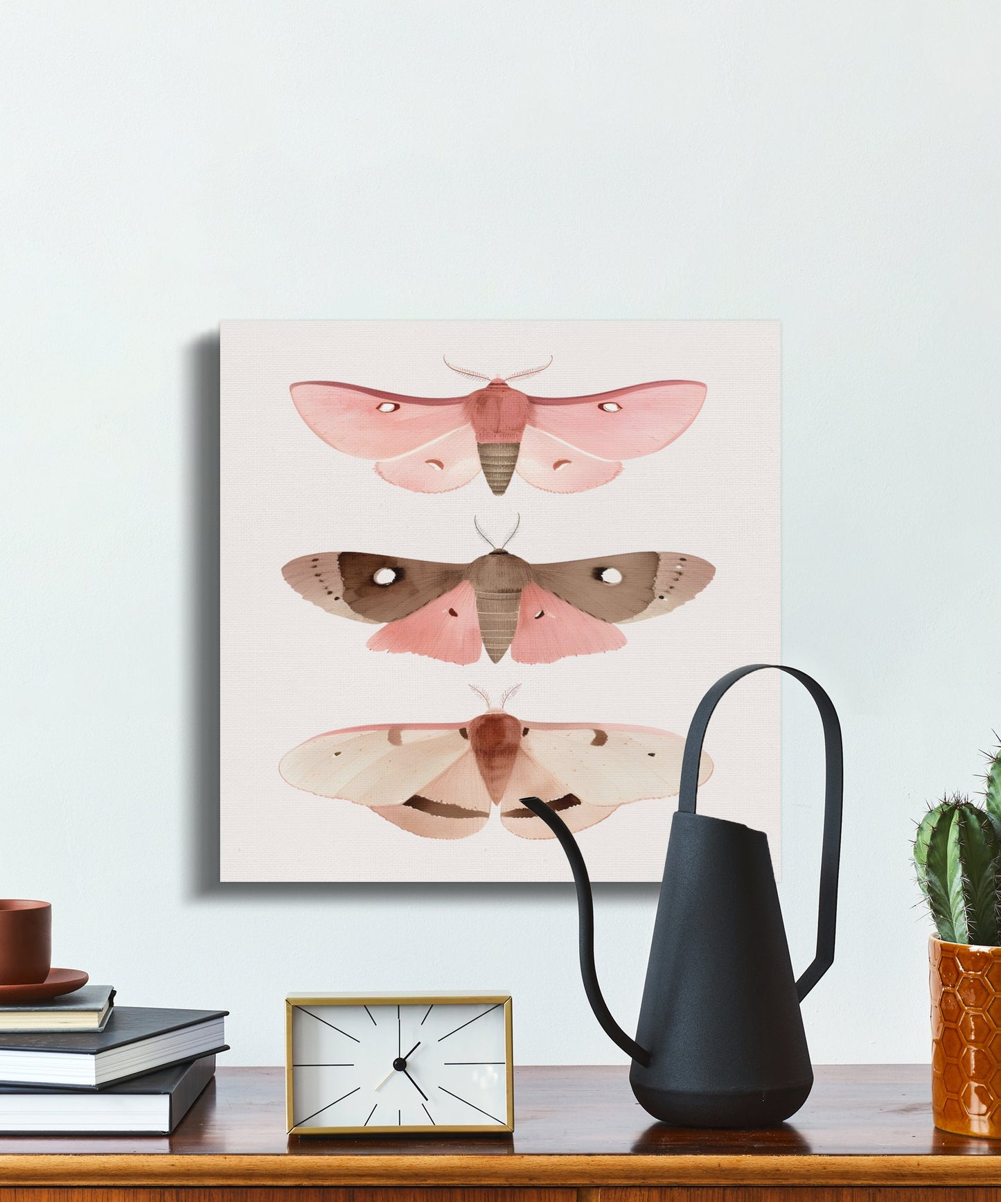 Premium Poster of Beautiful Butterfly Trio Nursery Wall Art Canvas Wraps