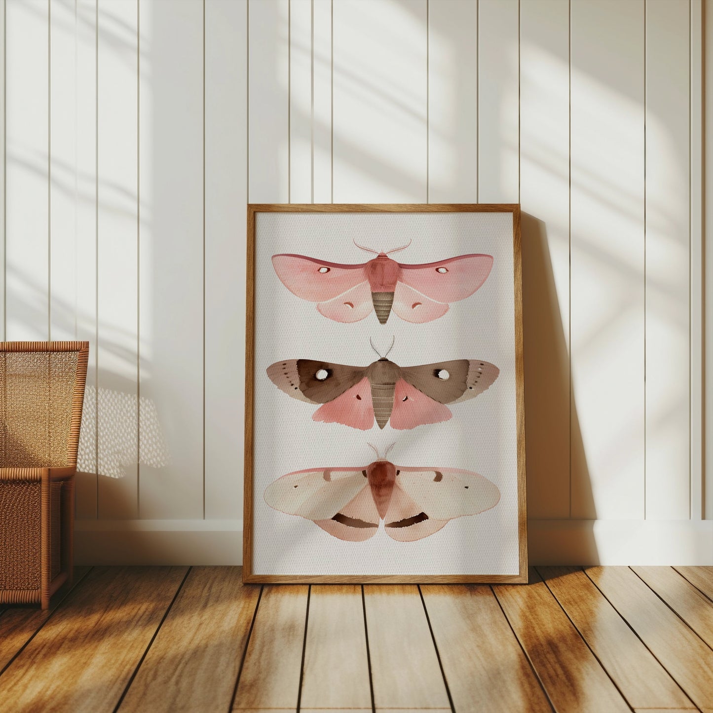 Premium Poster of Beautiful Colored Moth Illustrations Art Print Posters