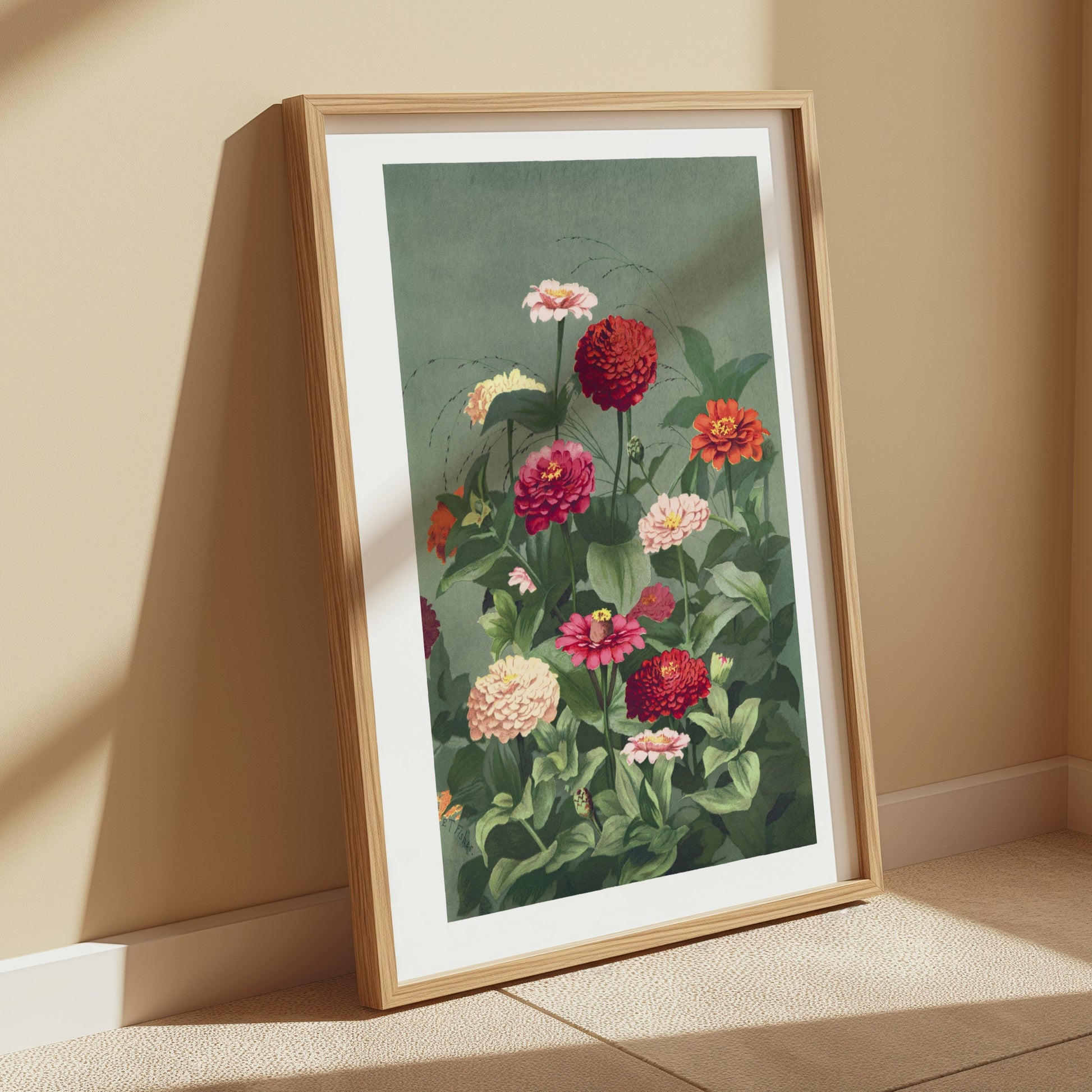 Premium Poster of Beautiful Colorful Flower Bouquet Art Print Posters