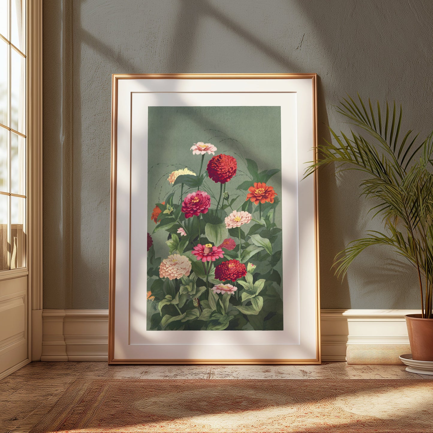 Premium Poster of Beautiful Colorful Flower Bouquet Art Print Posters