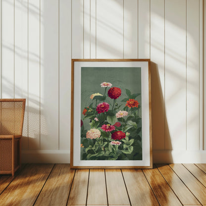 Premium Poster of Beautiful Colorful Flower Bouquet Art Print Posters