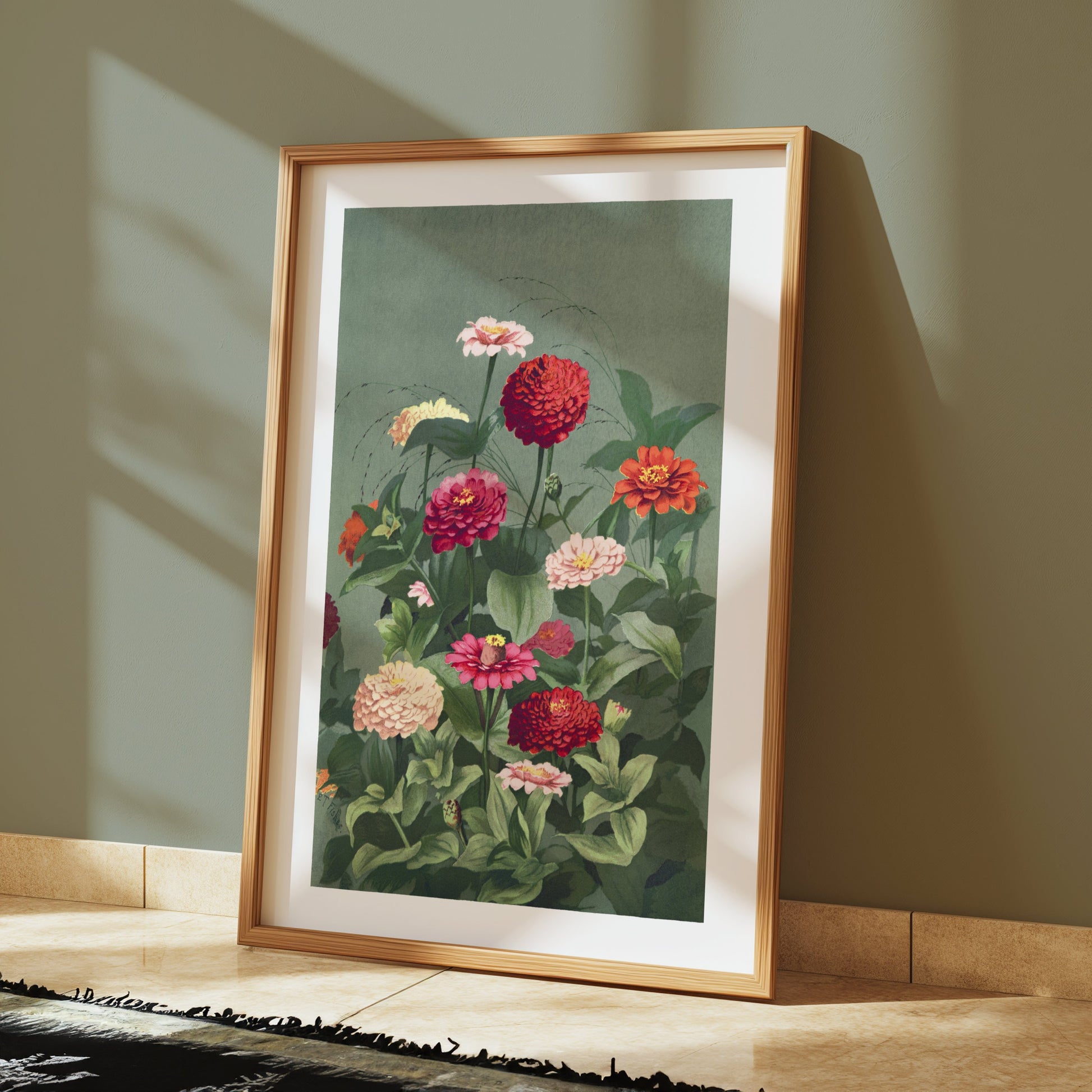 Premium Poster of Beautiful Colorful Flower Bouquet Art Print Posters