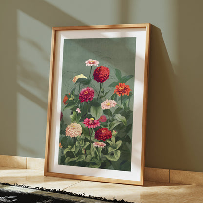 Premium Poster of Beautiful Colorful Flower Bouquet Art Print Posters