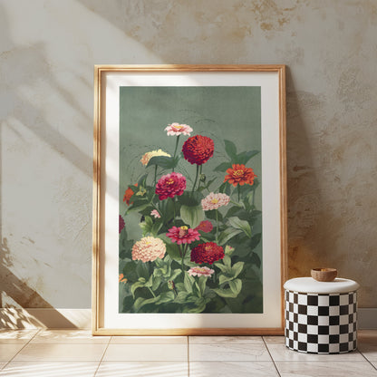 Premium Poster of Beautiful Colorful Flower Bouquet Art Print Posters