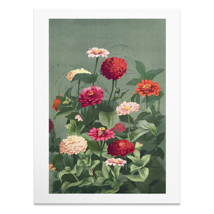 Premium Poster of Beautiful Colorful Flower Bouquet Art Print Posters