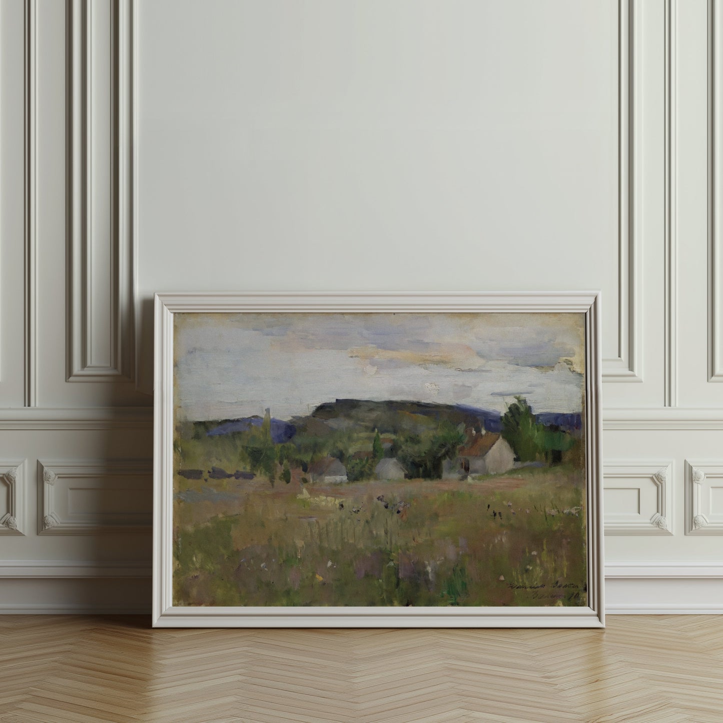 Premium Poster of Beautiful Countryside Landscape Painting Art Posters