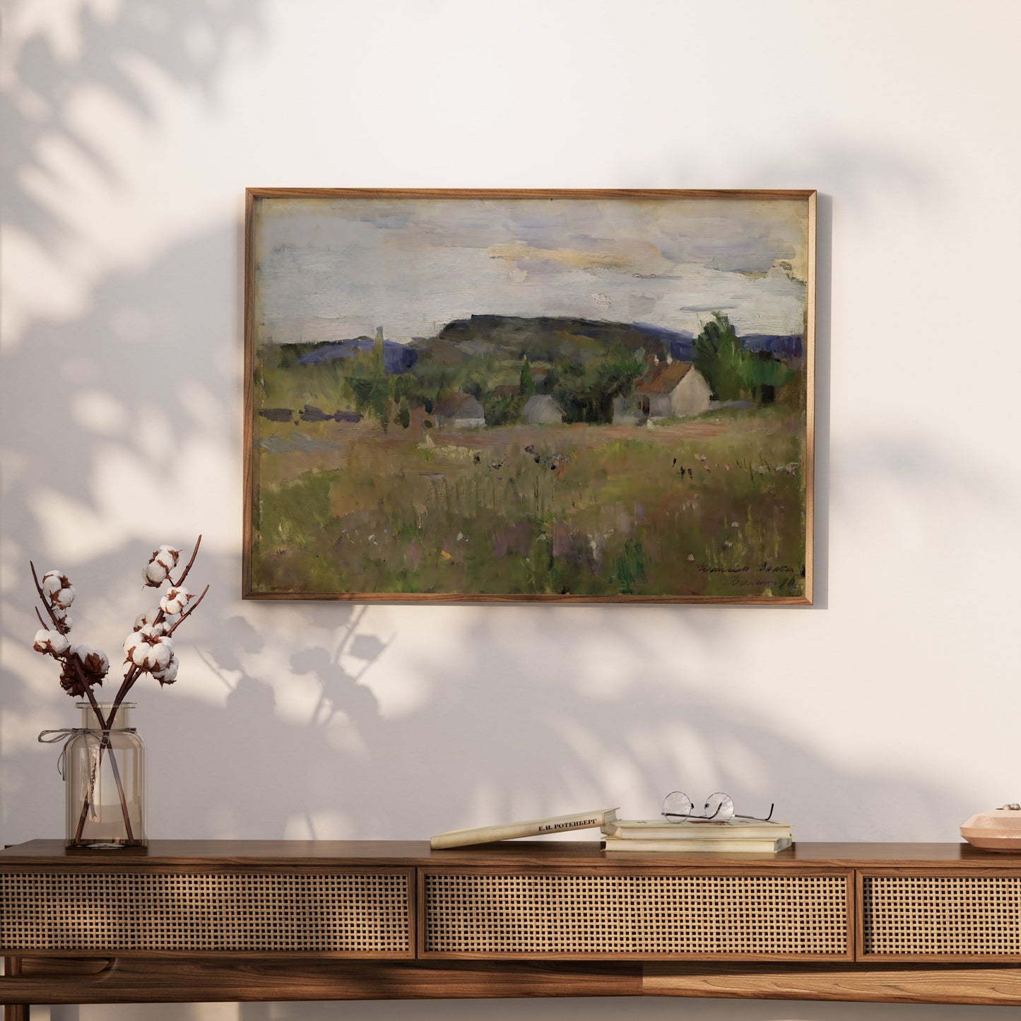 Premium Poster of Beautiful Countryside Landscape Painting Art Posters