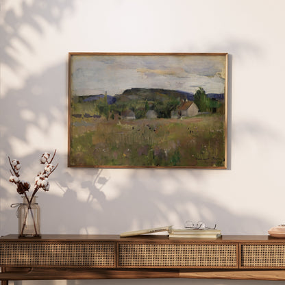 Premium Poster of Beautiful Countryside Landscape Painting Art Posters