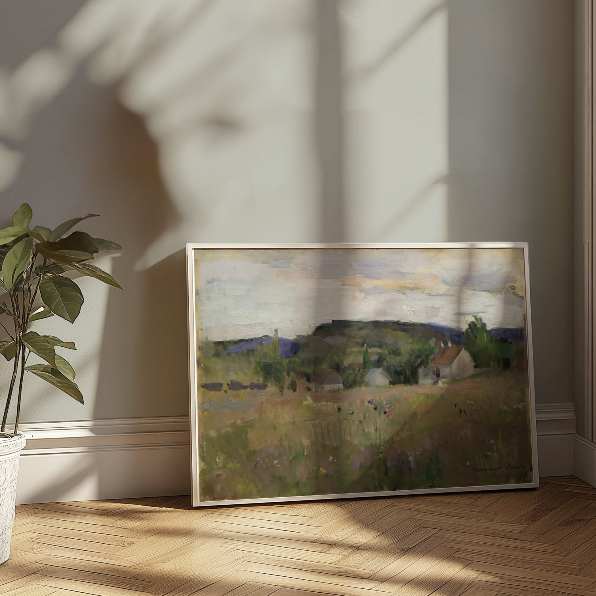 Premium Poster of Beautiful Countryside Landscape Painting Art Posters