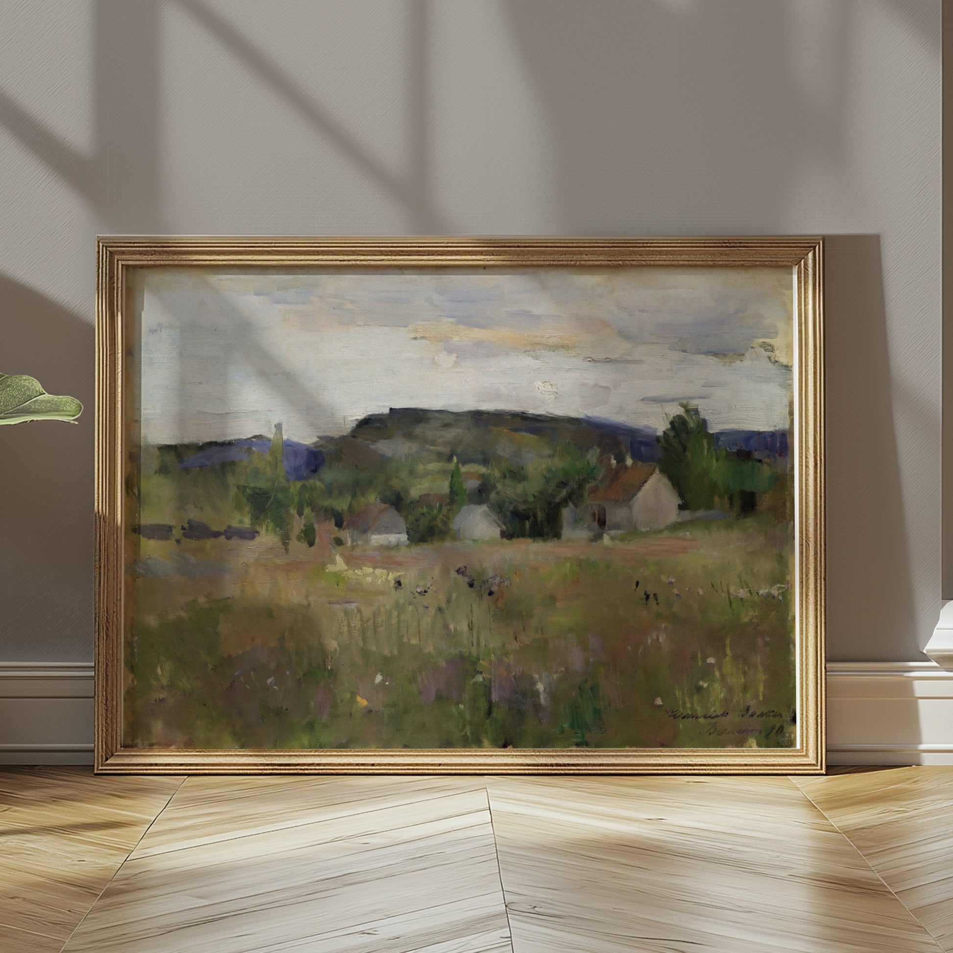 Premium Poster of Beautiful Countryside Landscape Painting Art Posters