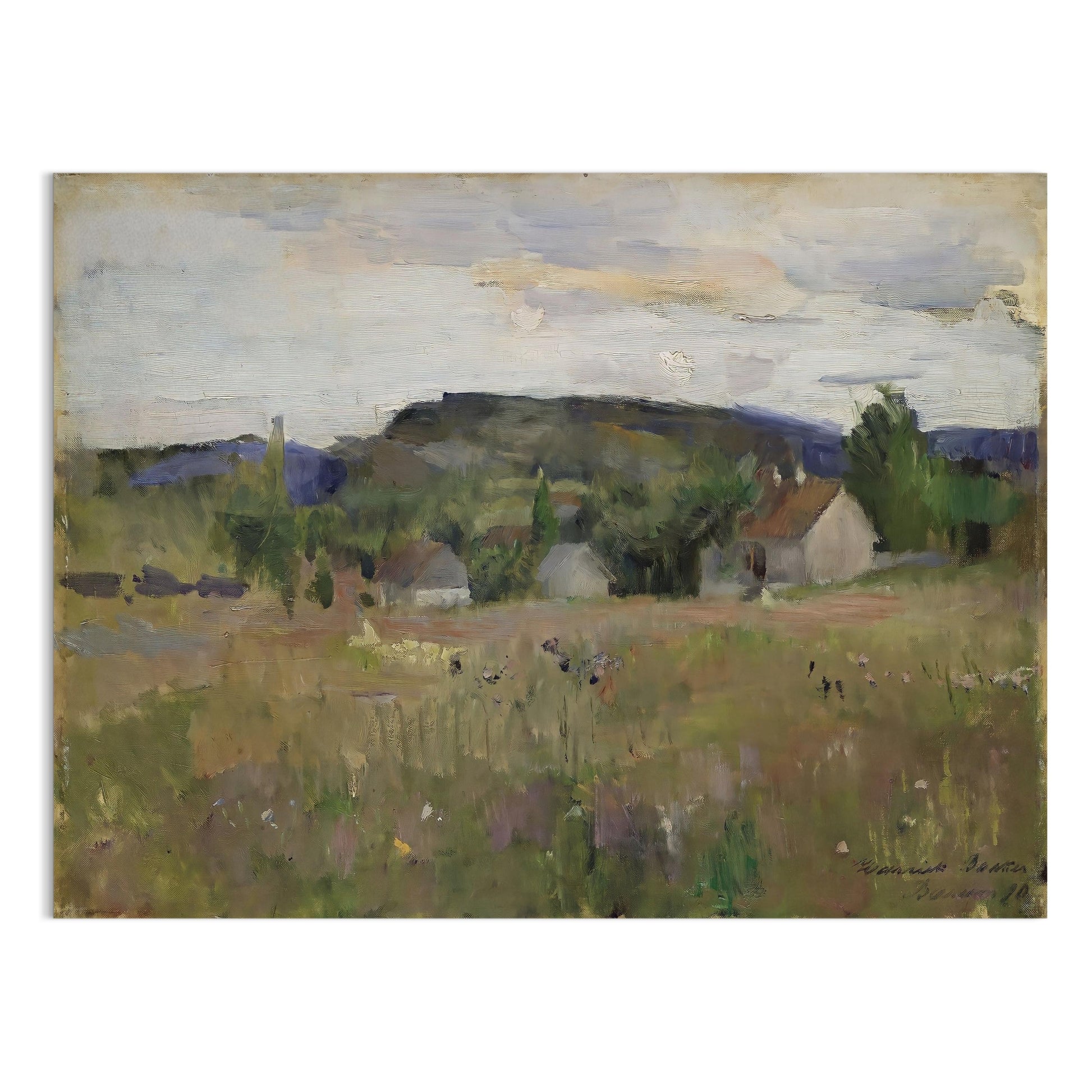 Premium Poster of Beautiful Countryside Landscape Painting Art Posters