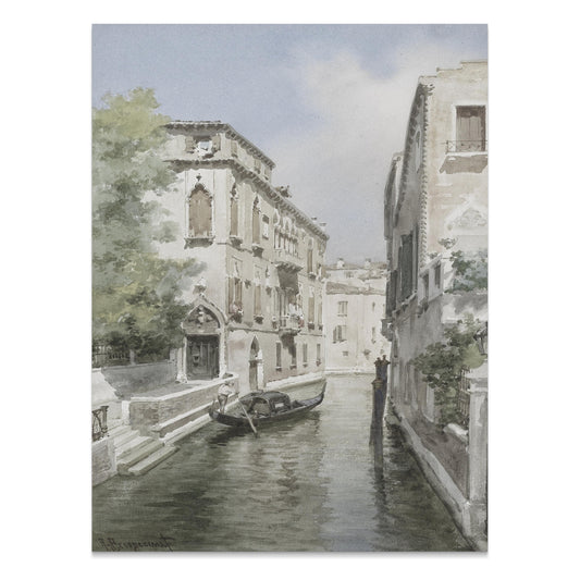 Premium Poster of Beautiful Depiction of Venice Waterways Posters