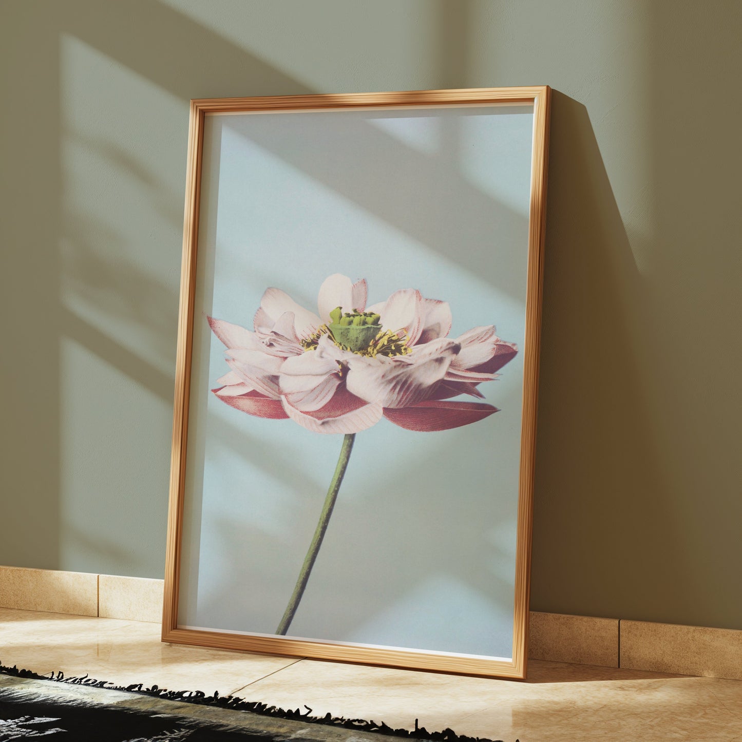 Premium Poster of Beautiful Detailed Flower With Pastel Background Posters