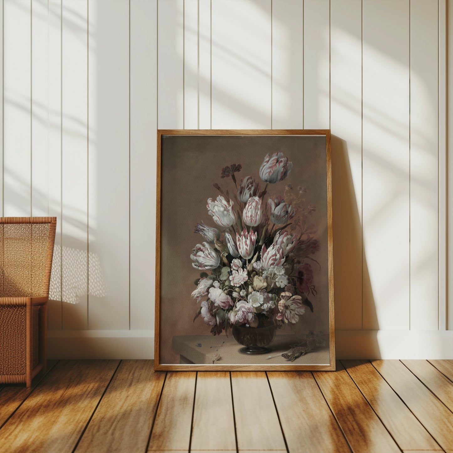 Premium Poster of Beautiful Elegant White and Pink Flower Bouquet Posters