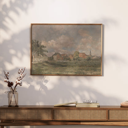Premium Poster of Beautiful European Countryside Landscape Art Posters