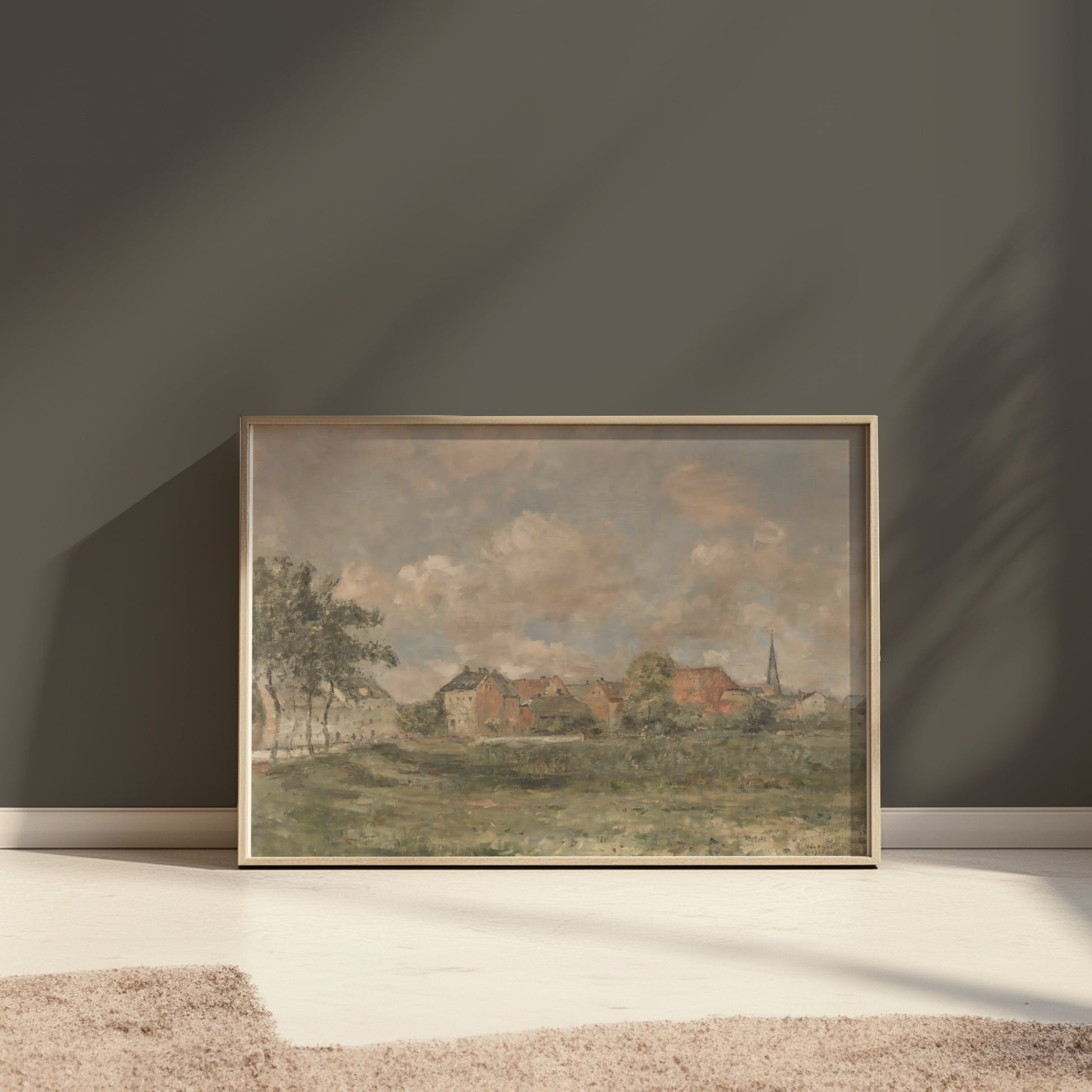 Premium Poster of Beautiful European Countryside Landscape Art Posters