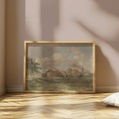 Premium Poster of Beautiful European Countryside Landscape Art Posters