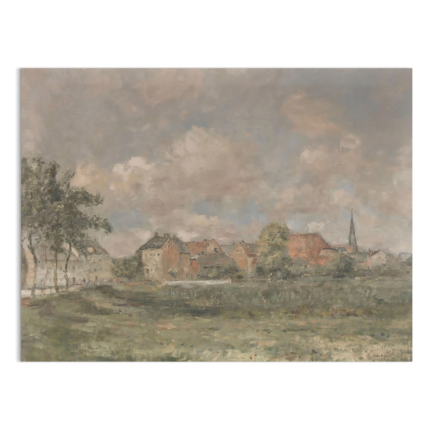 Premium Poster of Beautiful European Countryside Landscape Art Posters
