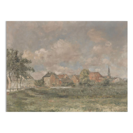Premium Poster of Beautiful European Countryside Landscape Art Posters