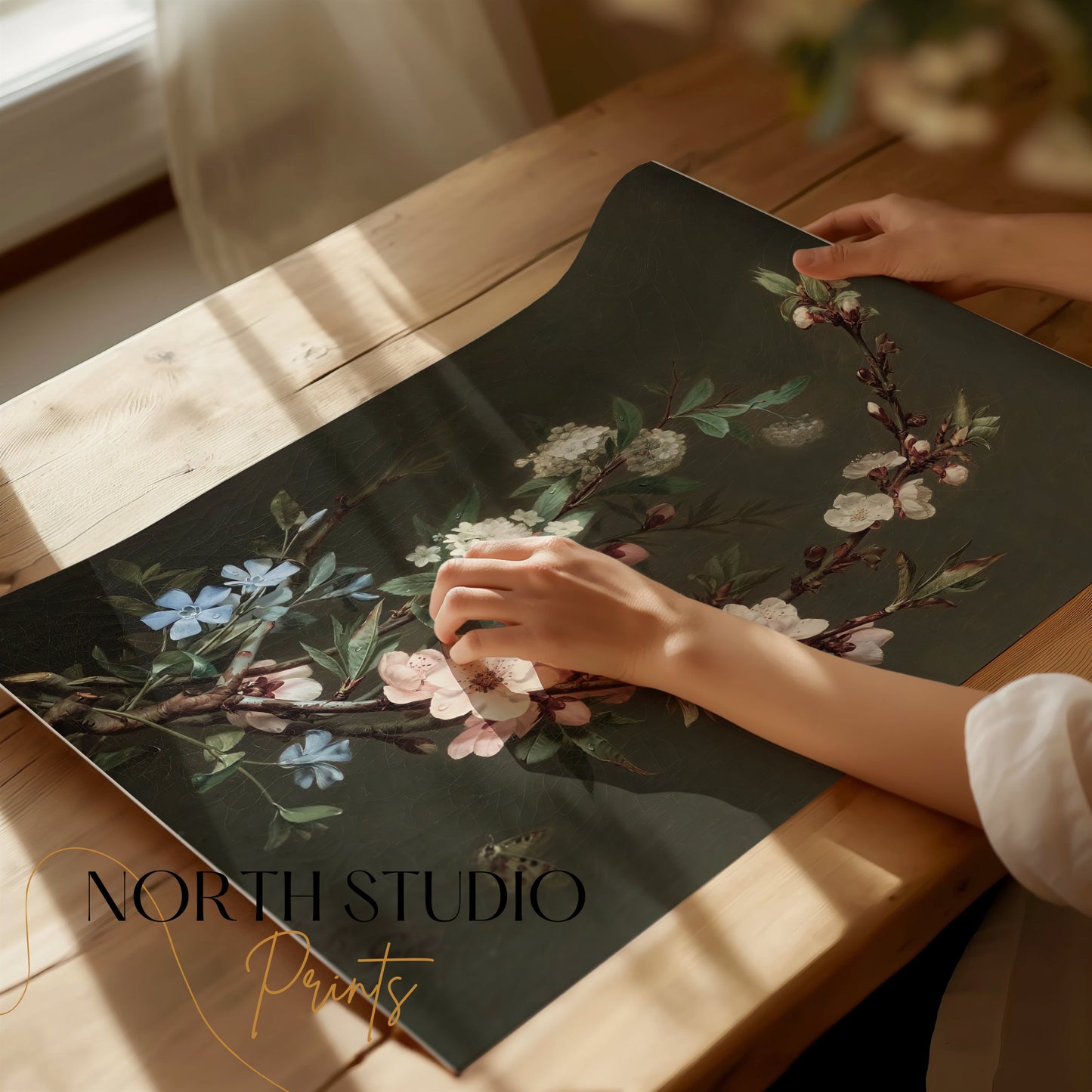 Premium Poster of Beautiful Floral Arrangement Painting Art Print Posters