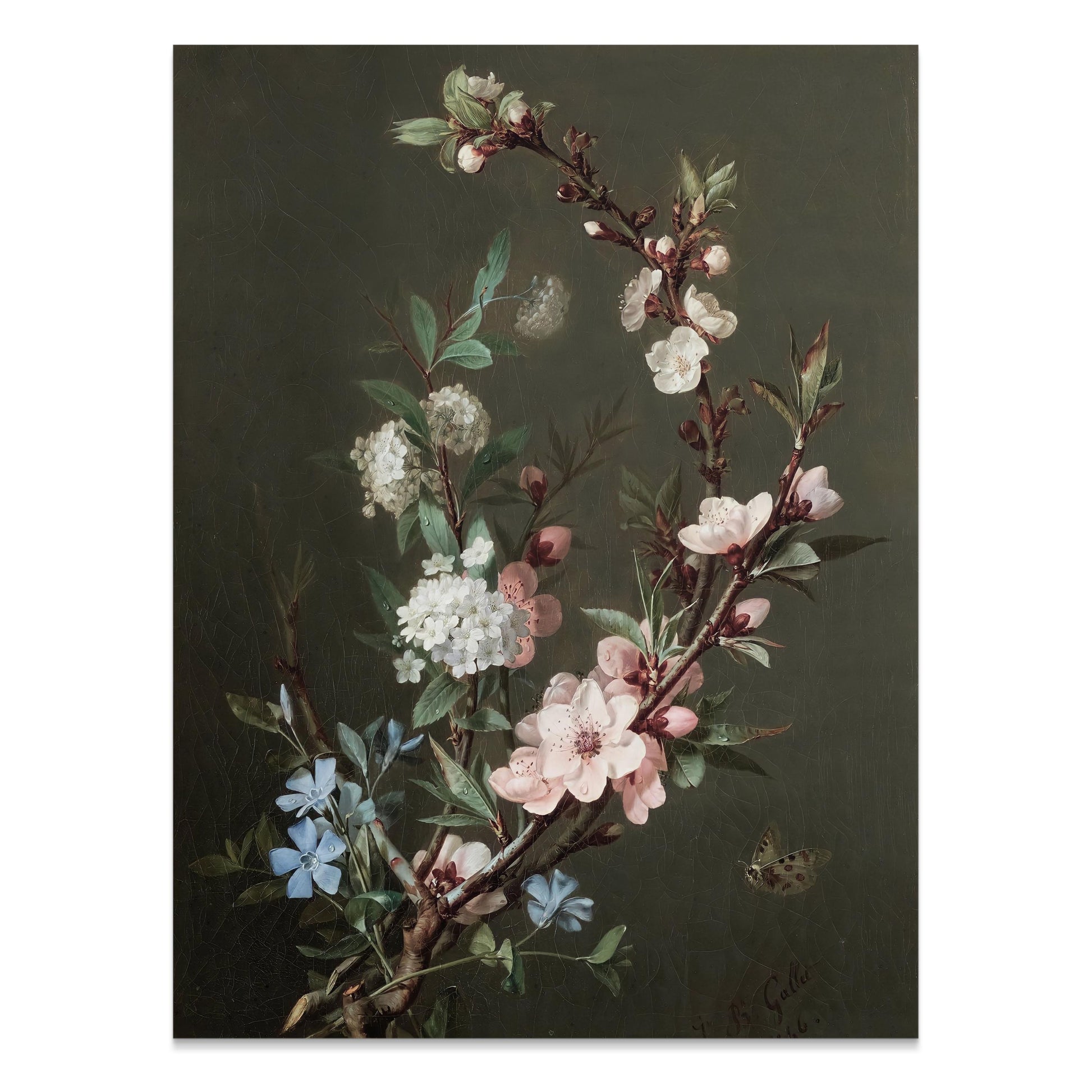 Premium Poster of Beautiful Floral Arrangement Painting Art Print Posters