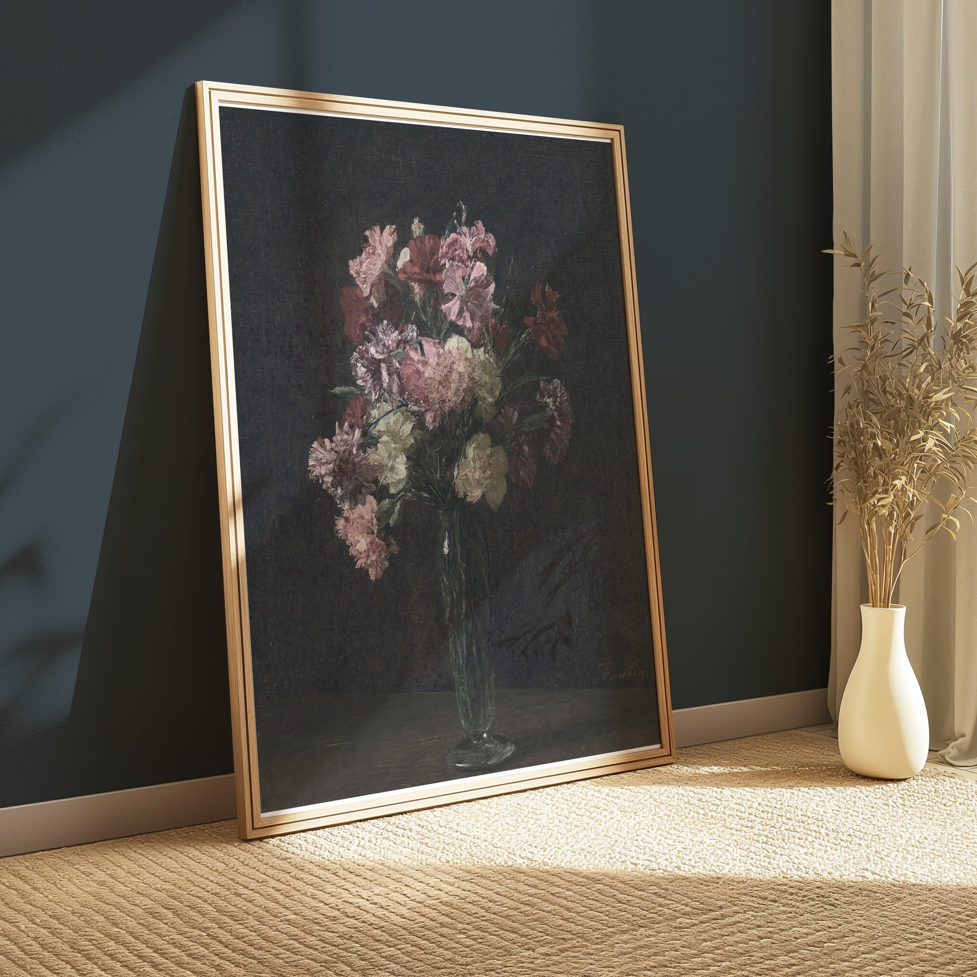 Premium Poster of Beautiful Floral Arrangement in Vase Art Print Posters