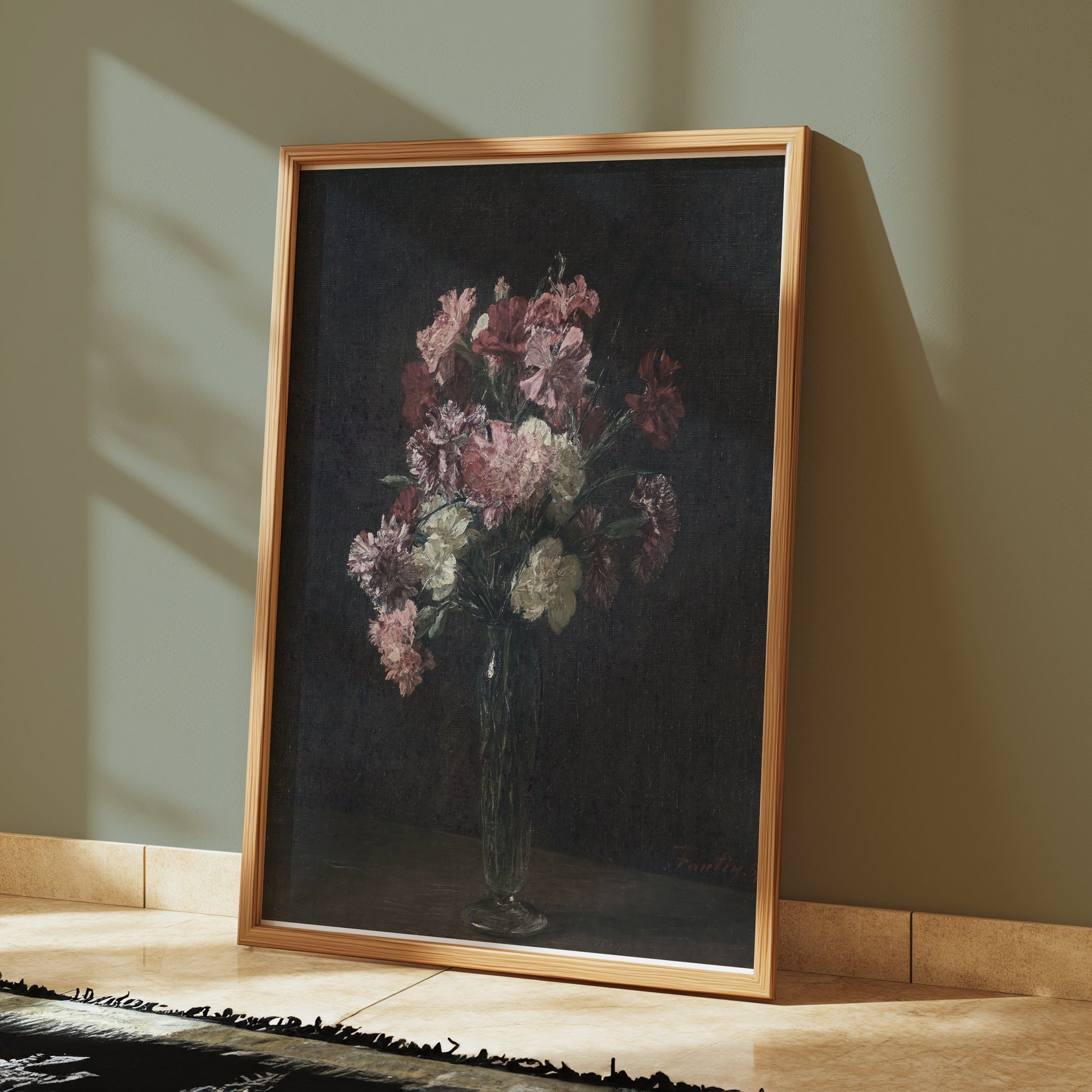 Premium Poster of Beautiful Floral Arrangement in Vase Art Print Posters