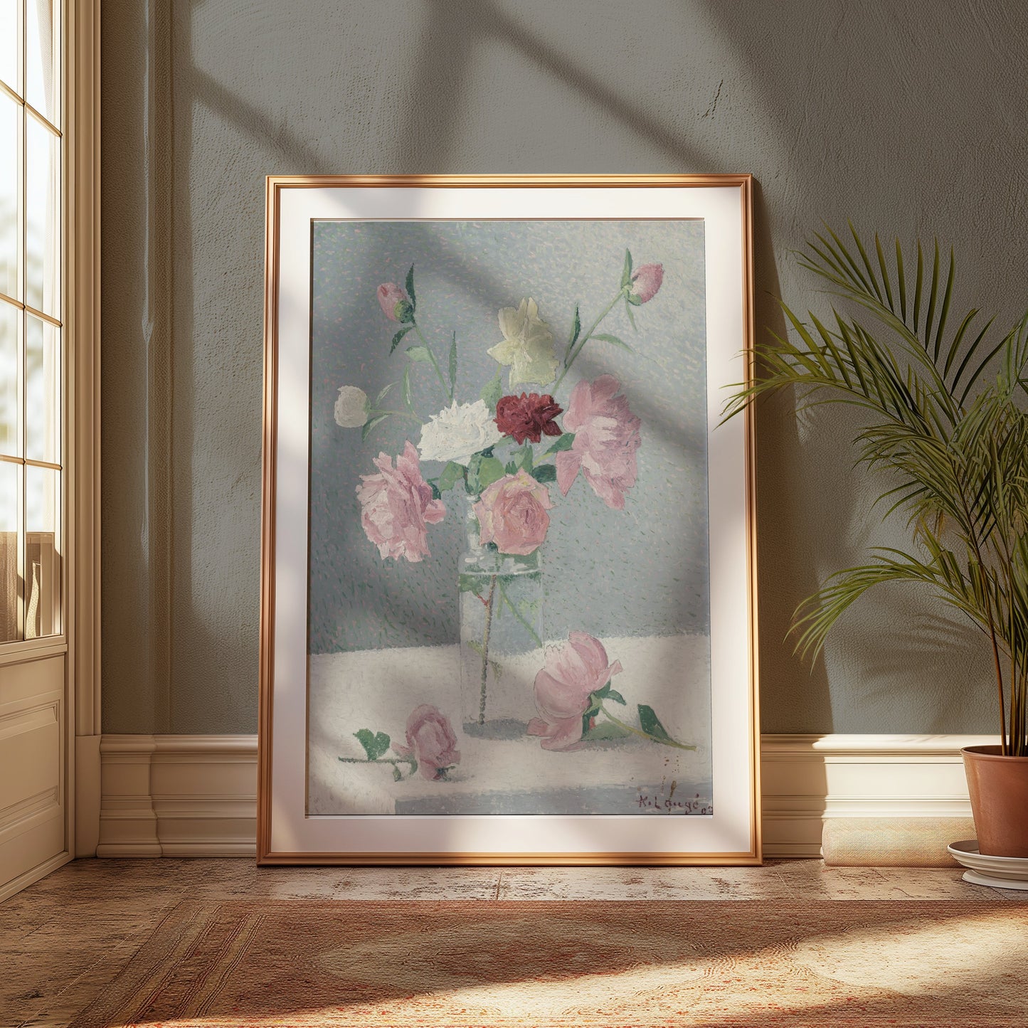Premium Poster of Beautiful Floral Arrangement in Vase Artwork Posters