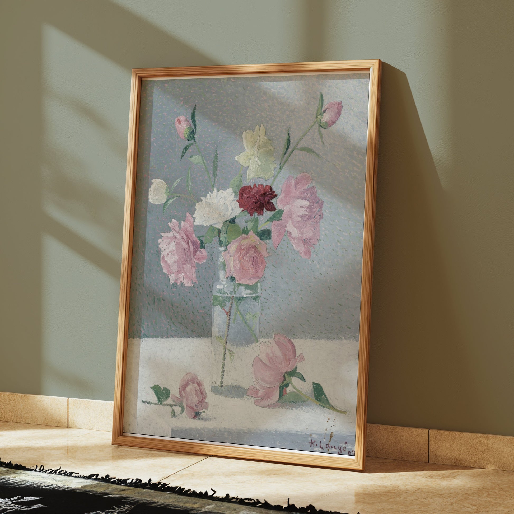 Premium Poster of Beautiful Floral Arrangement in Vase Artwork Posters