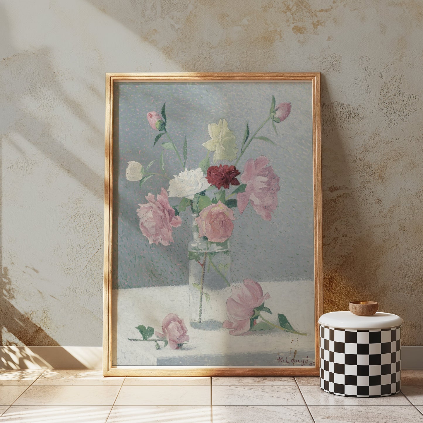 Premium Poster of Beautiful Floral Arrangement in Vase Artwork Posters