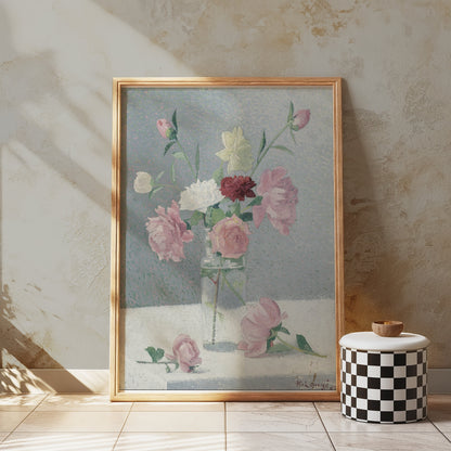 Premium Poster of Beautiful Floral Arrangement in Vase Artwork Posters