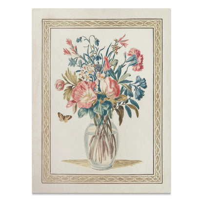 Premium Poster of Beautiful Floral Arrangement with Butterfly Posters