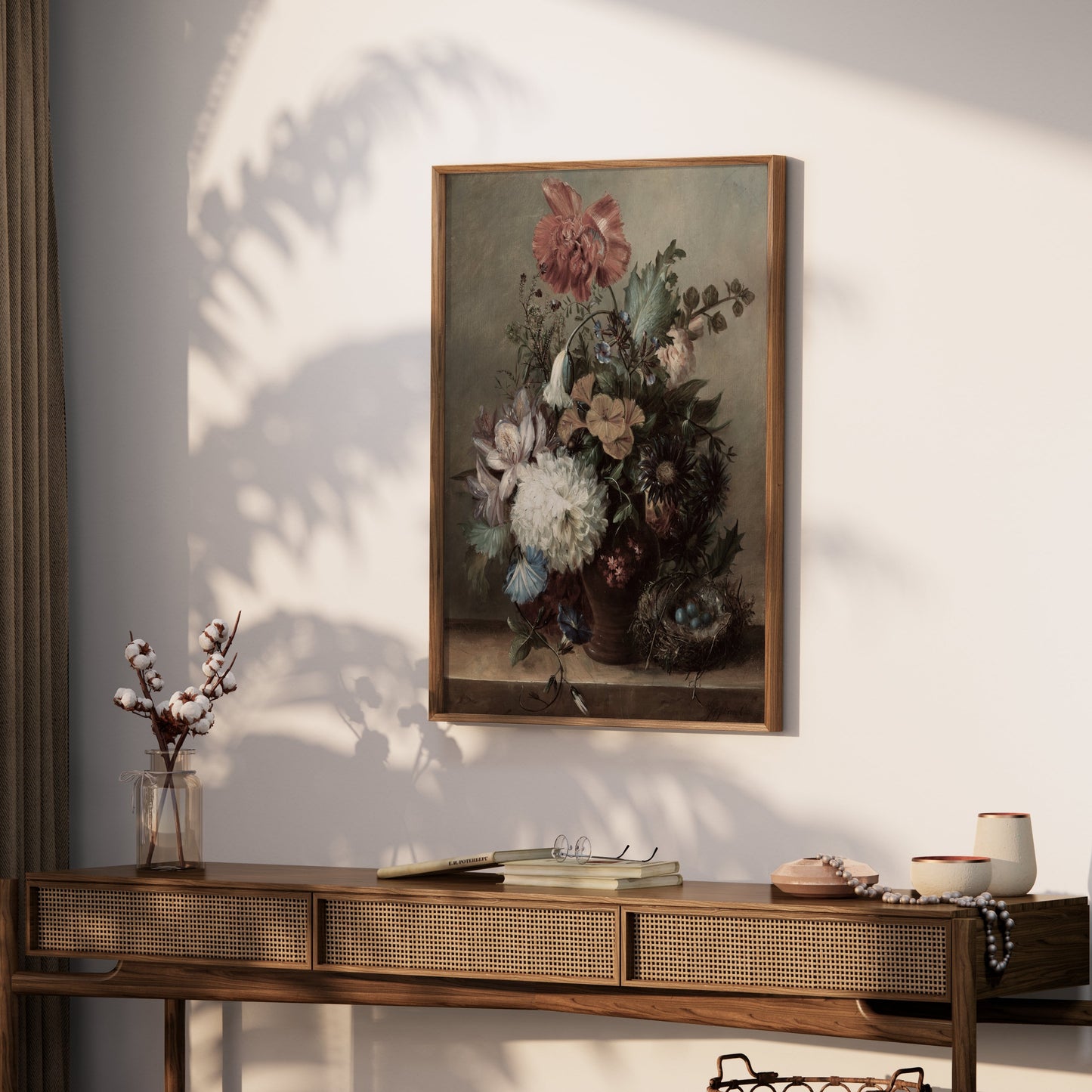 Premium Poster of Beautiful Floral Arrangement with Nest Posters