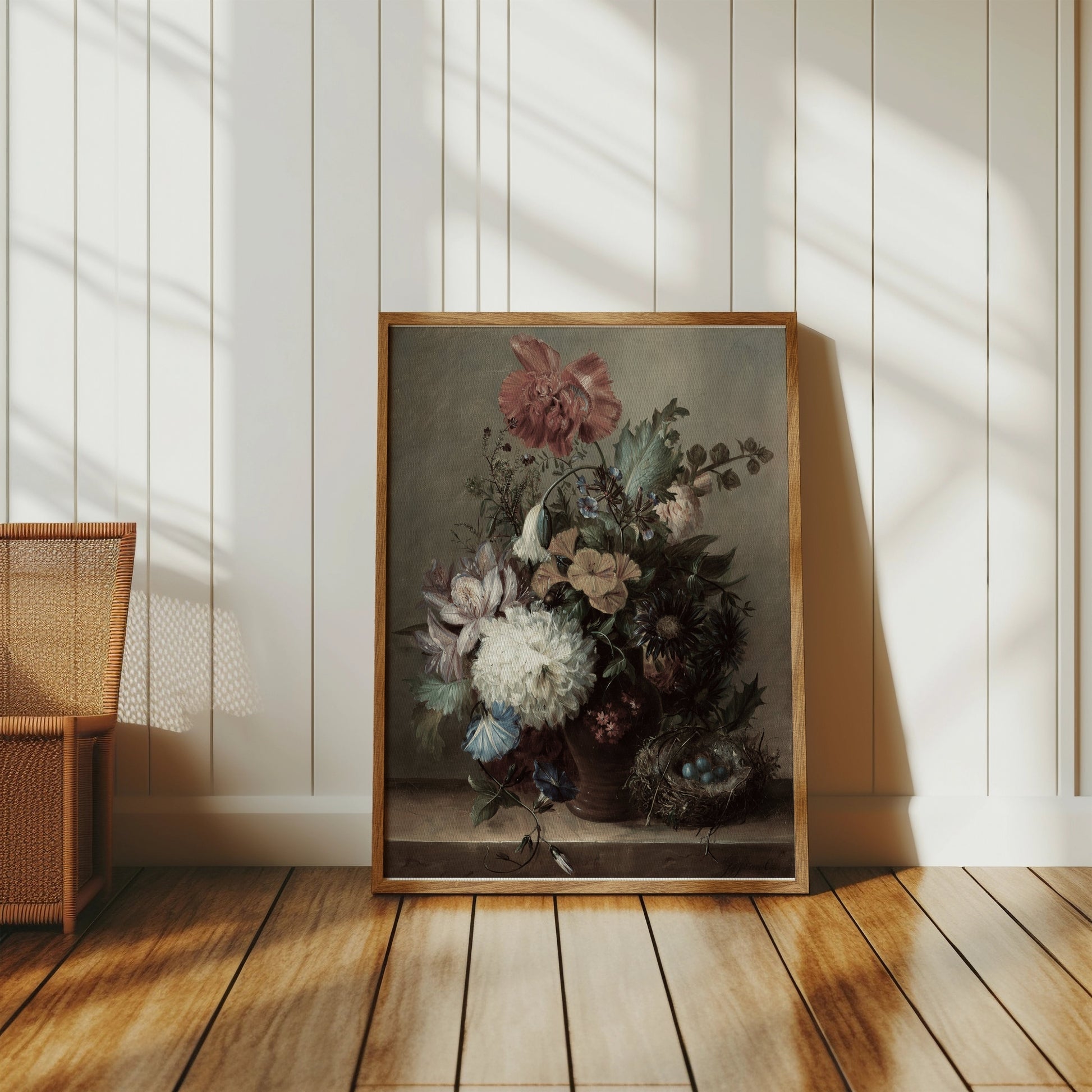 Premium Poster of Beautiful Floral Arrangement with Nest Posters