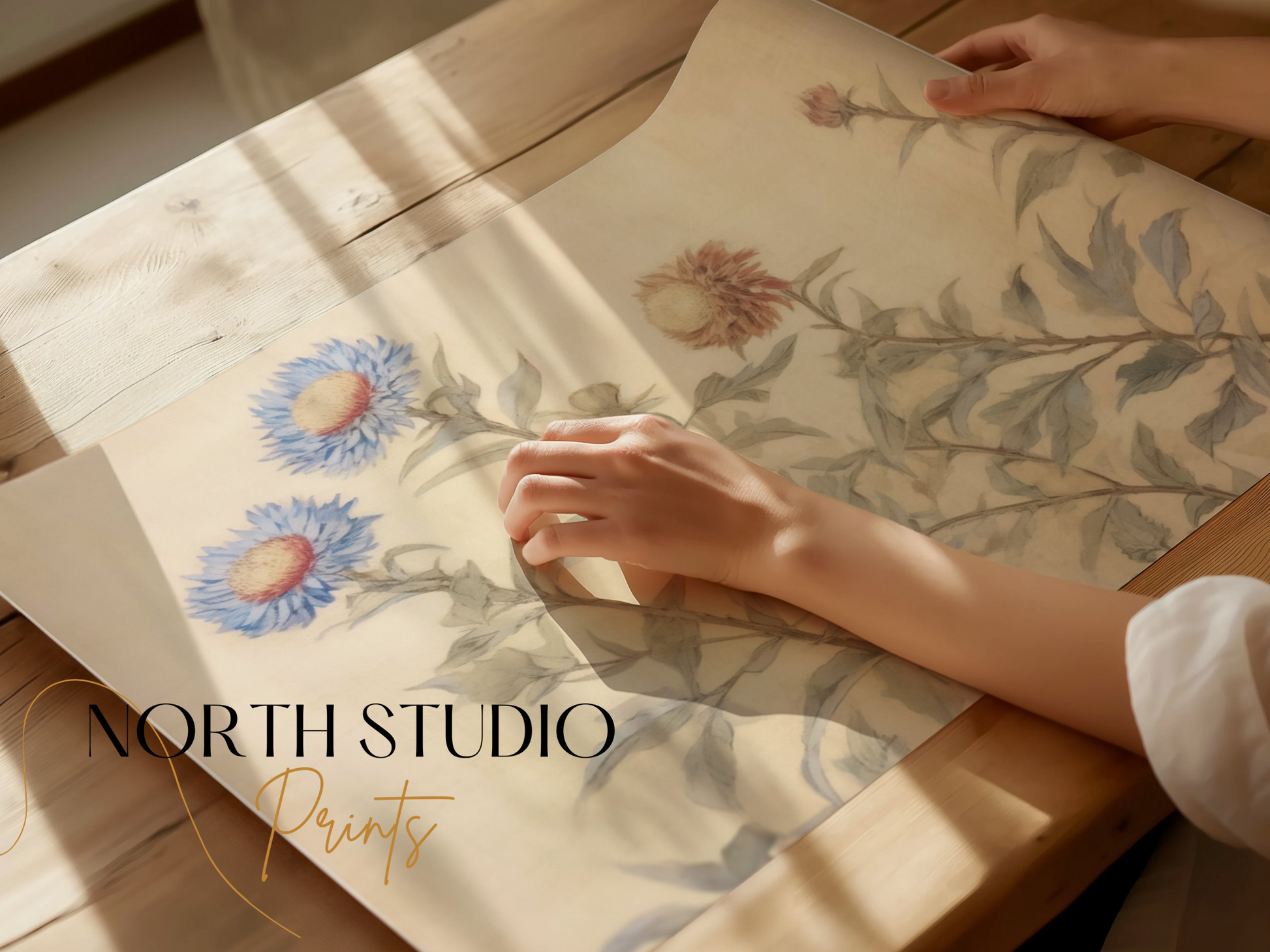 Premium Poster of Beautiful Floral Art Landscape Poster Decor Posters