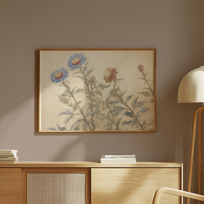 Premium Poster of Beautiful Floral Art Landscape Poster Decor Posters