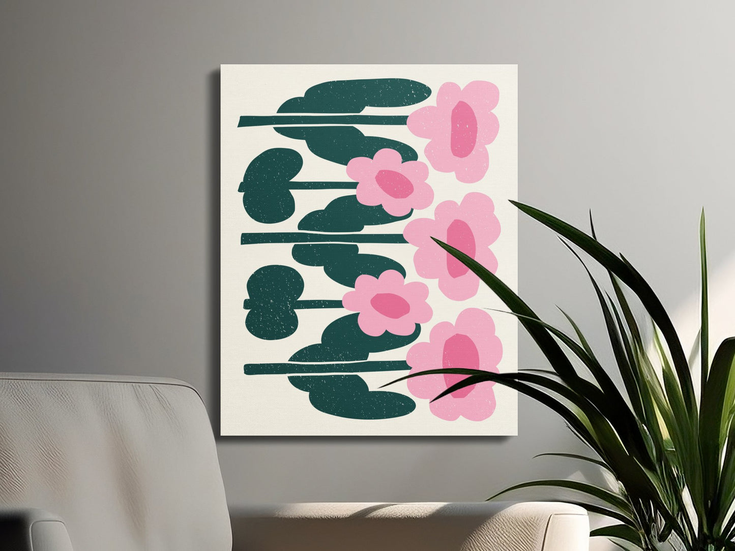 Premium Poster of Beautiful Floral Artwork for Vibrant Homes Canvas Wraps